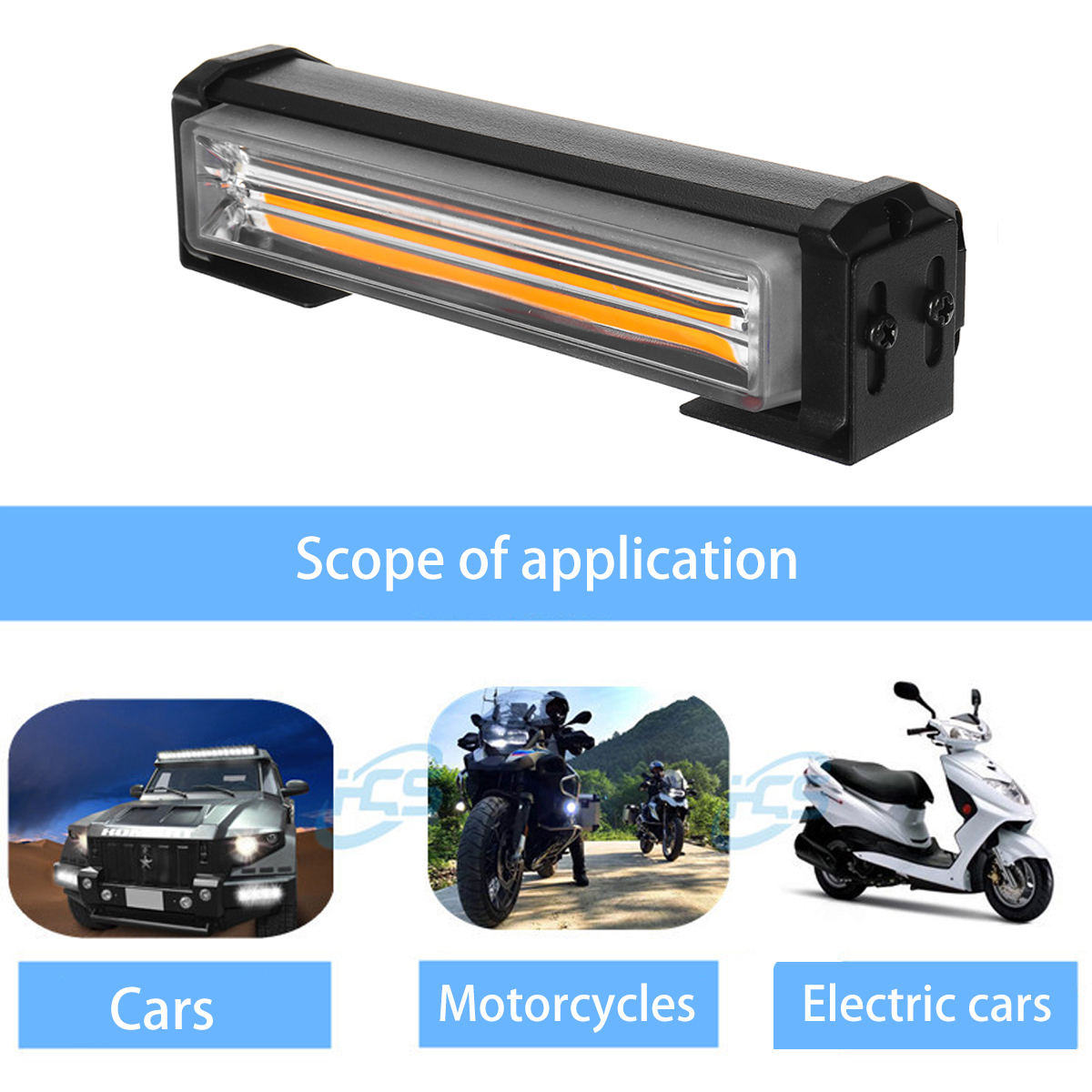 12V-LED-Strobe-Flash-Warning-Light-Remote-Contro-Emergency-RedYewllow-Fog-Lamp-1750225