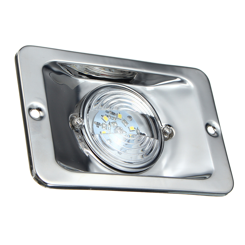 12V-LED-Waterproof-Anchor-Stern-Light-Embedded-Marine-Boat-White-Stainless-Steel-1452237