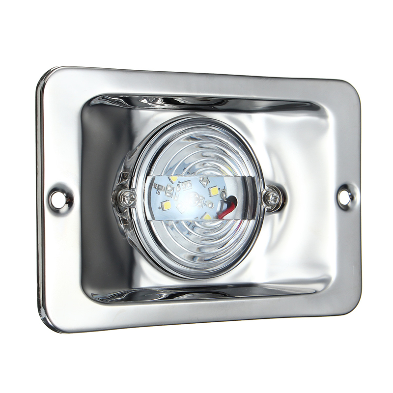 12V-LED-Waterproof-Anchor-Stern-Light-Embedded-Marine-Boat-White-Stainless-Steel-1452237