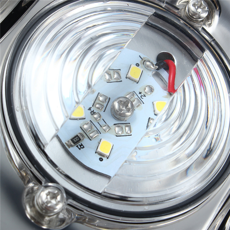 12V-LED-Waterproof-Anchor-Stern-Light-Embedded-Marine-Boat-White-Stainless-Steel-1452237