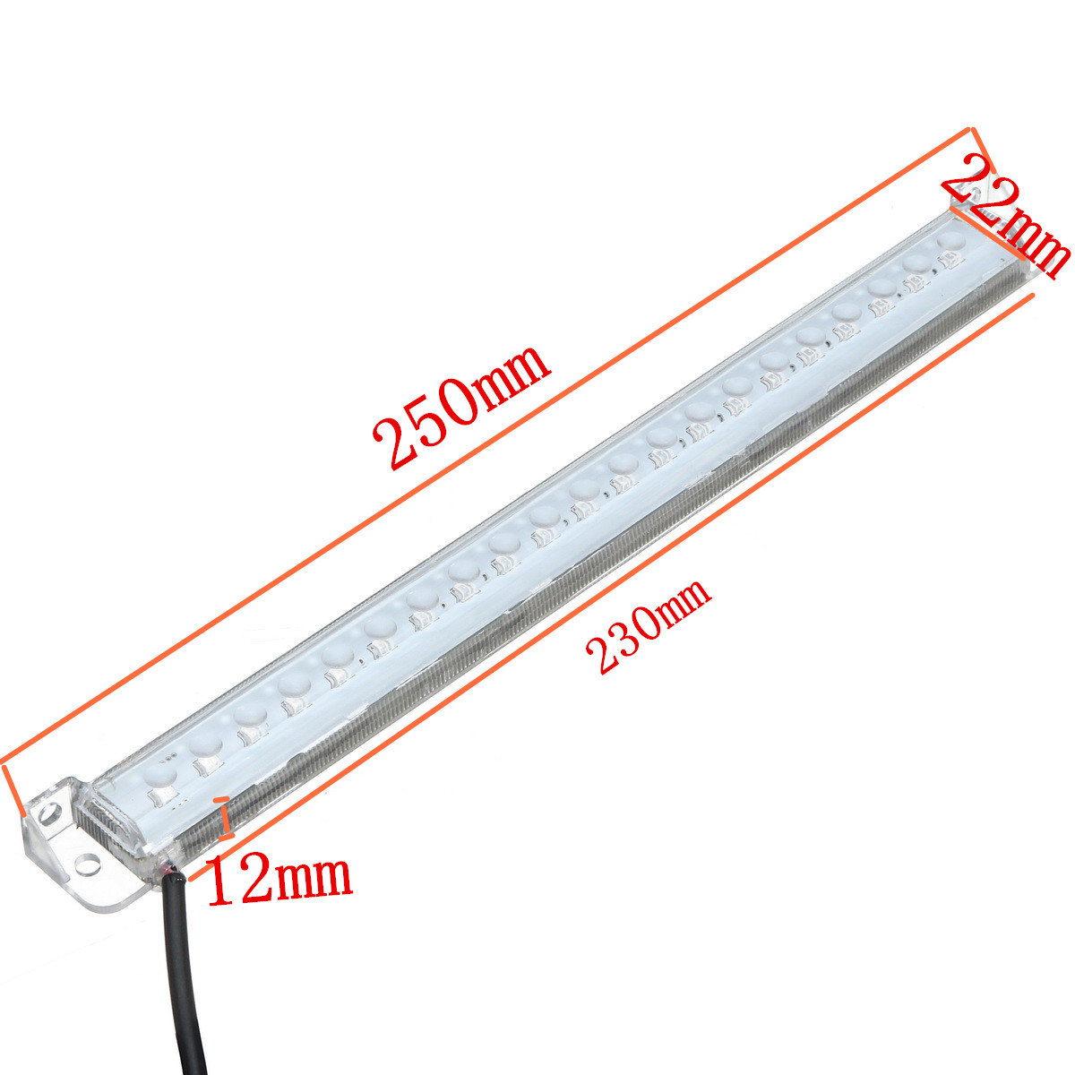 12V-Transom-Blue-Light-21-Led-Trim-Tab-Light-Kit-Transom-Stern-Bar-Blue-Under-Water-Boat-Marine-1134230
