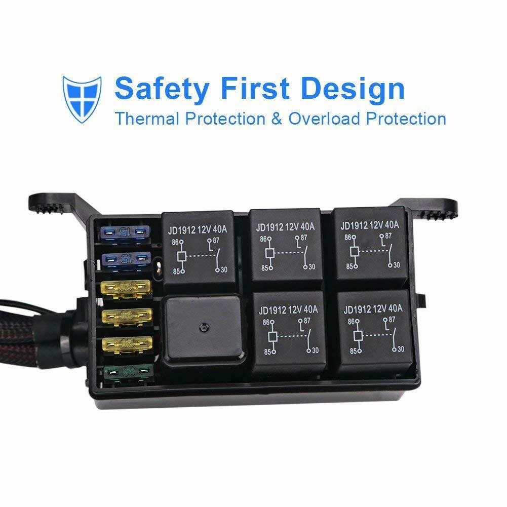 12V24V-6-Gang-Switch-Panel-Housing-LED-Work-Light-Bar-Electronic-Relay-Circuit-Control-System-For-Tr-1635284