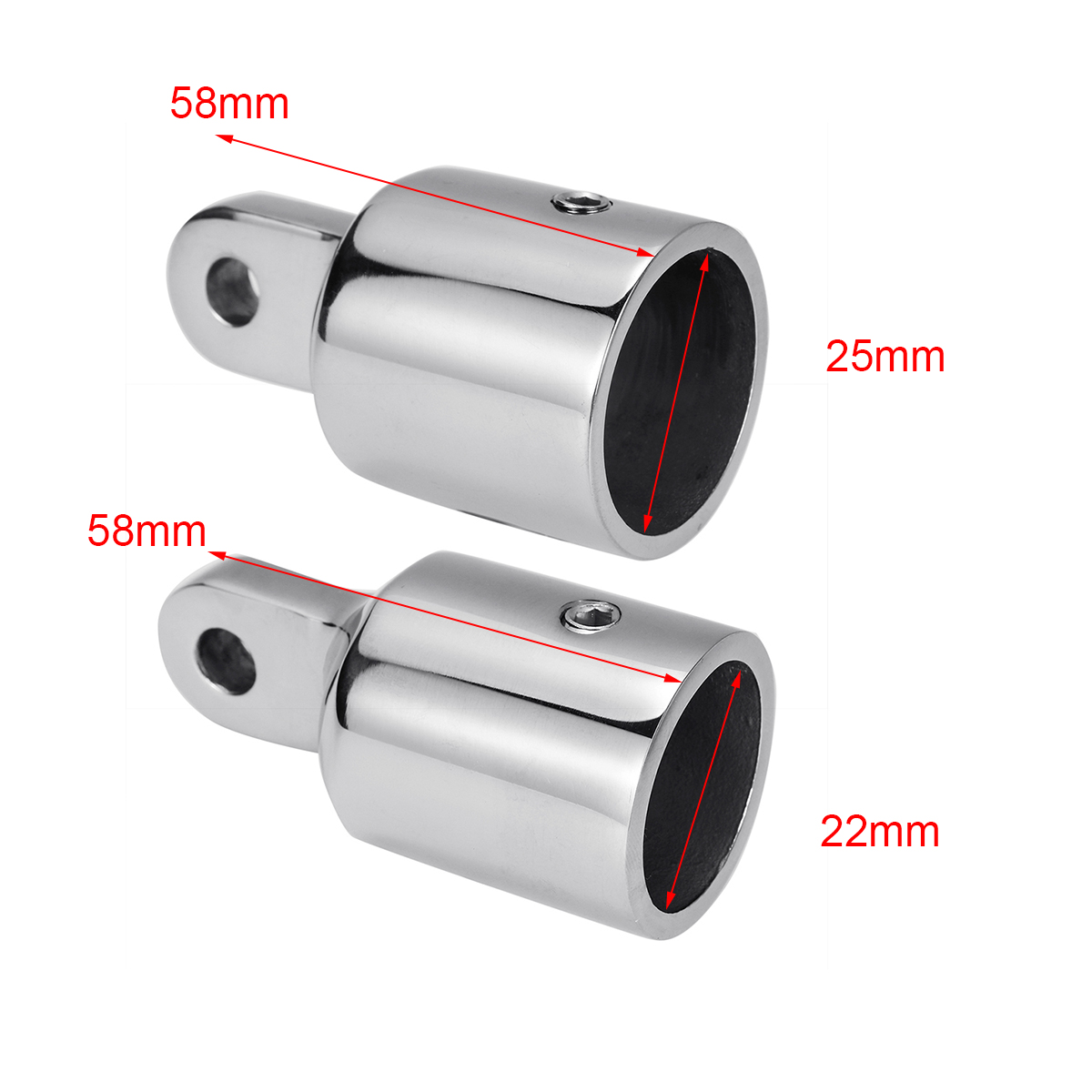 22mm--25mm-Hinge-Connector-Stainless-Steel-Boat-Marine-Rail-Hood-Fitting-Hardware-1584271