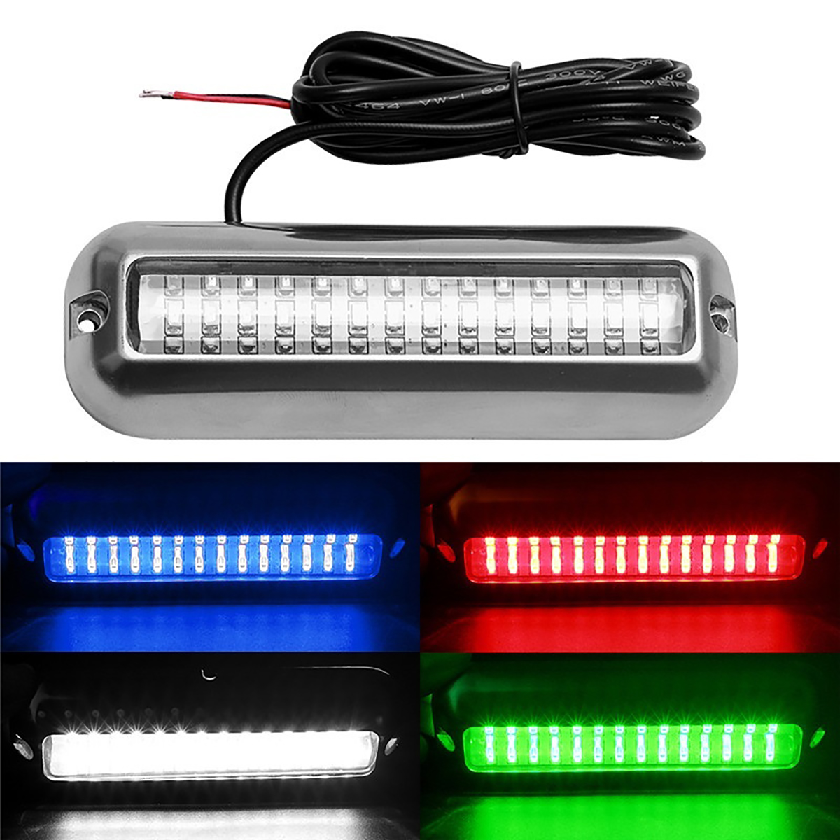 27LED42LED-Underwater-Pontoon-Marine-Boat-Transom-Lights-Waterproof-316-Stainless-Steel-1569295