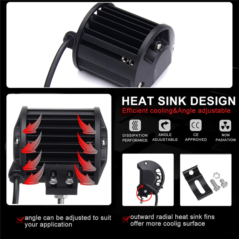 2PCS-4inch-72W-7200LM-LED-Work-Light-Offroad-Truck-Spot-Lamp-Boat-Bar-4-Row-LEDs-1816948