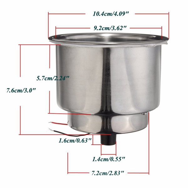 2PCS-Blue-8-LED-Stainless-Steel-Cup-Drink-Holder-Marine-Boat-Car-Truck-Camper-1050292