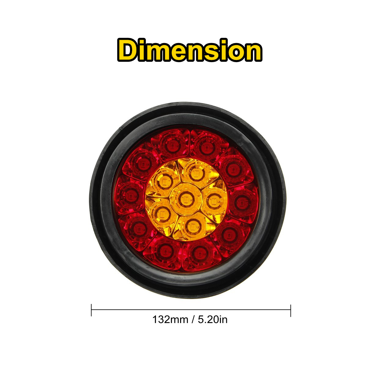 2Pcs-12V-24V-Round-Tail-Lights-16-LED-Caravan-For-Boat-Truck-Trailer-Lorry-Brake-Stop-1608964