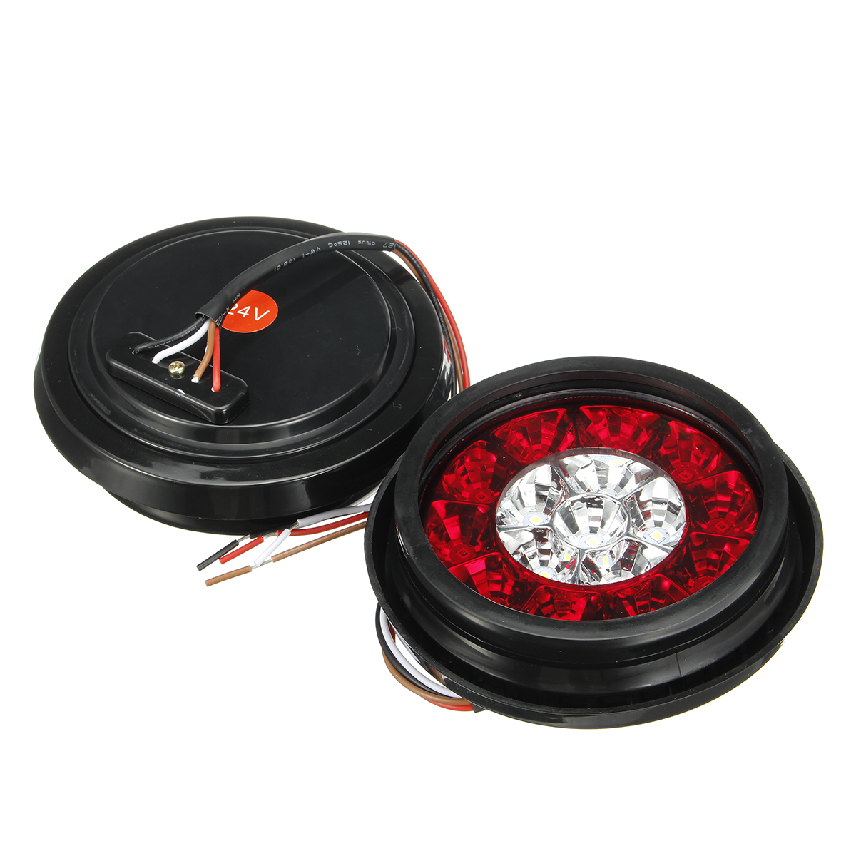 2Pcs-12V-24V-Round-Tail-Lights-16-LED-Caravan-For-Boat-Truck-Trailer-Lorry-Brake-Stop-1608964
