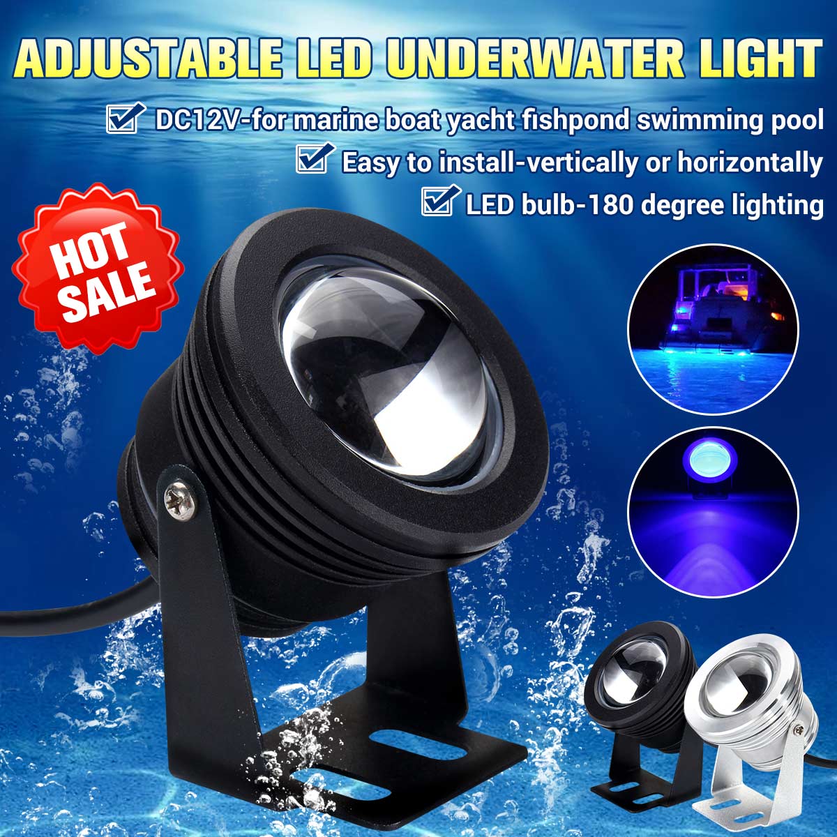 2pcs-10W-Black-Marine-Yacht-RV-Courtesy-Lamp-Underwater-Light-Blue-LED-Floodlight-IP68-1688822