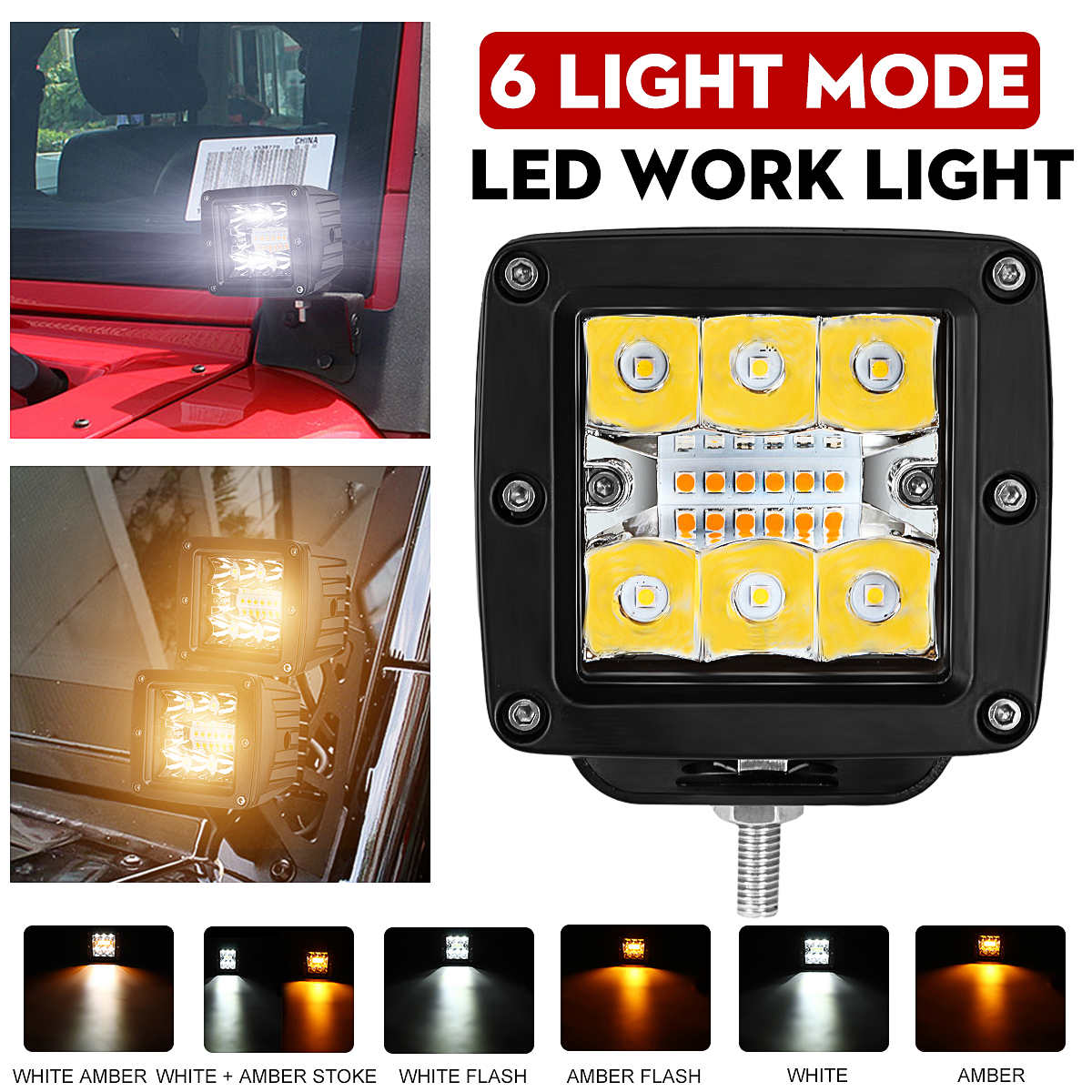 4-Inch-Cube-18W-18-LED-Work-Light-Pods-Spot-Fog-Offroad-Lamp-For-JEEP-UTE-SUV-ATV-Boat-Motorcycle-1634706
