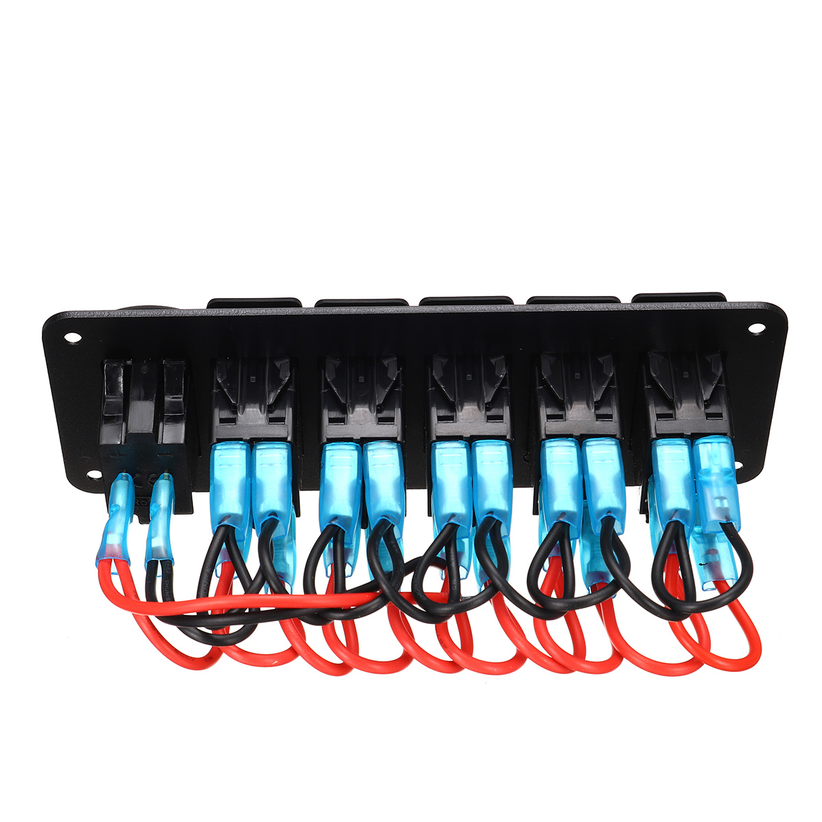 456-Gang-Green-Rocker-Switch-Panel-Circuit-Breaker-LED-Waterproof-Car-Marine-1690661