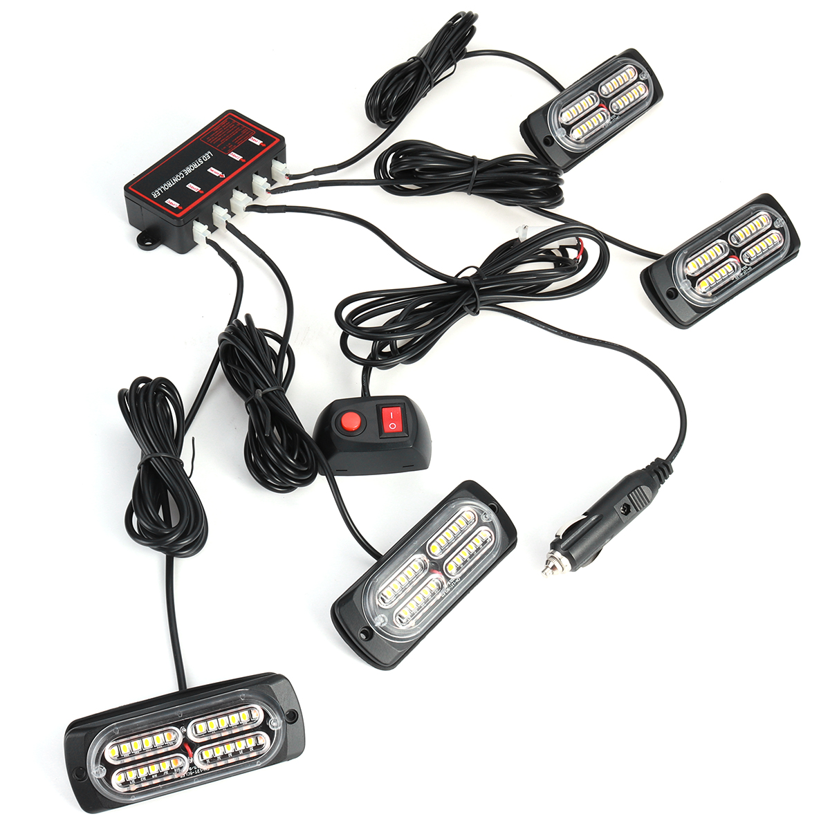 46PCS-12V-24V-LED-Amber-Recover-Strobe-Flashing-Grille-Light-Lightbar-Boat-Truck-Beacon-Lamp-1778973