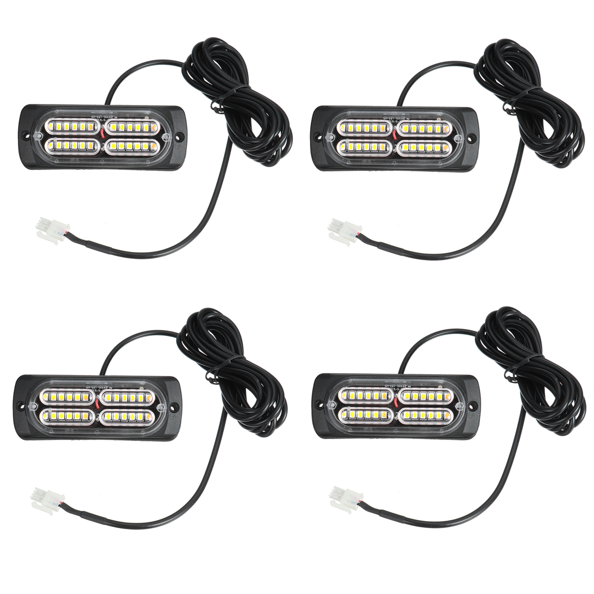 46PCS-12V-24V-LED-Amber-Recover-Strobe-Flashing-Grille-Light-Lightbar-Boat-Truck-Beacon-Lamp-1778973
