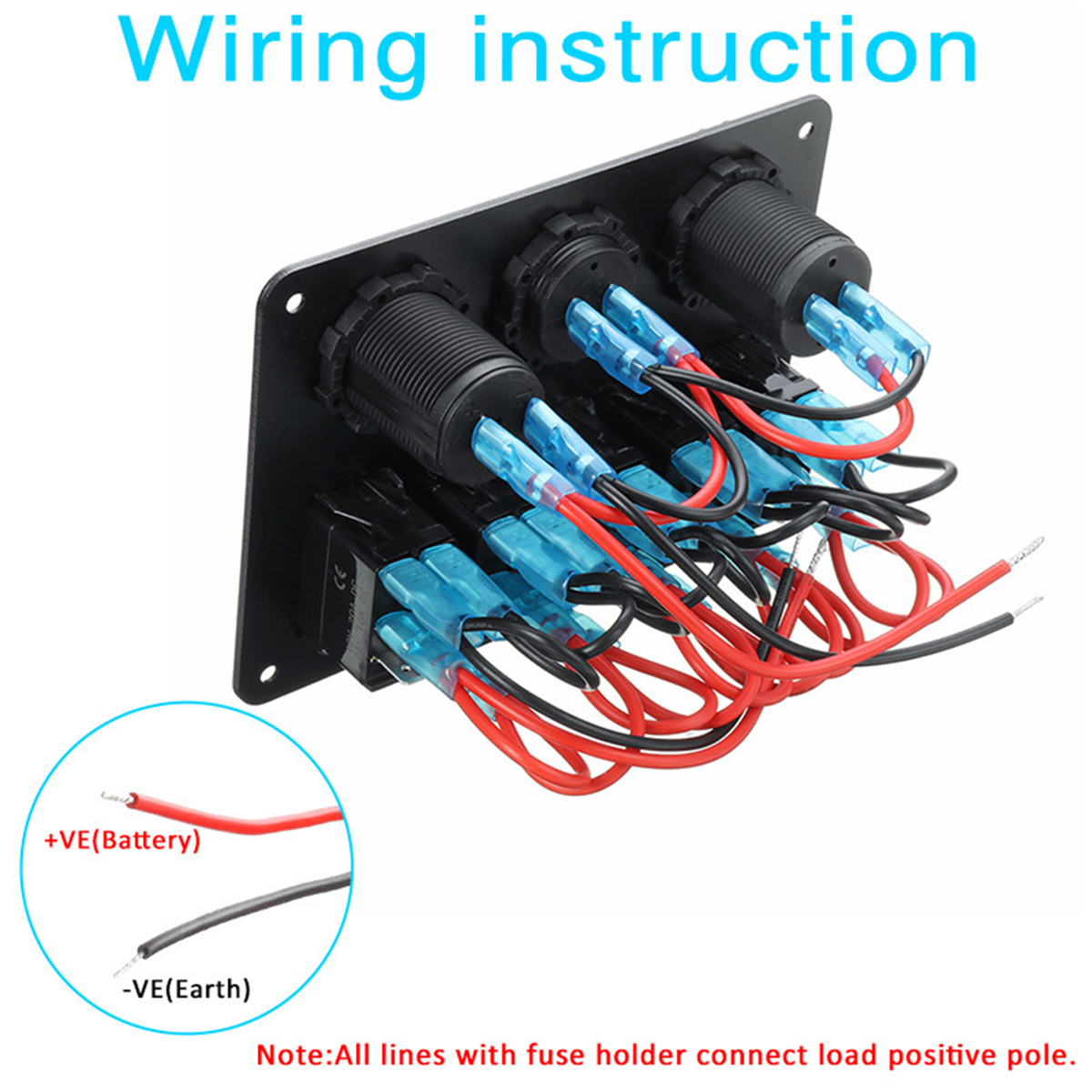 5-Gang-Dual-USB-12V-On-Off-LED-Switch-Panel-Voltmeter-Car-Boat-Marine-RV-Truck-ON-OFF-1693744
