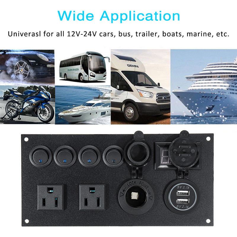 5-Gang-Switch-Panel-Ignition-Interior-Controls-For-Car-Boat-Marine-LED-Rocker-Breaker-Waterpoof-1574212