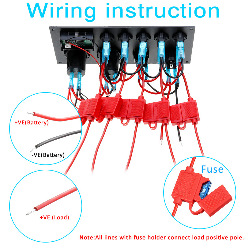 5-Gang-Switch-Panel-Ignition-Interior-Controls-For-Car-Boat-Marine-LED-Rocker-Breaker-Waterpoof-1574212