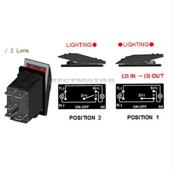 5-Pin-12V-24V-Laser-LED-Light-Bar-Rocker-Toggle-Switch-Narva-ARB-Carling-Car-Boat-1009440