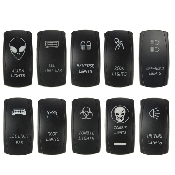 5-Pin-Waterproof-12V-24V-20A-Bar-Rocker-Toggle-Switch-Blue-LED-Light-Car-Boat-1021807