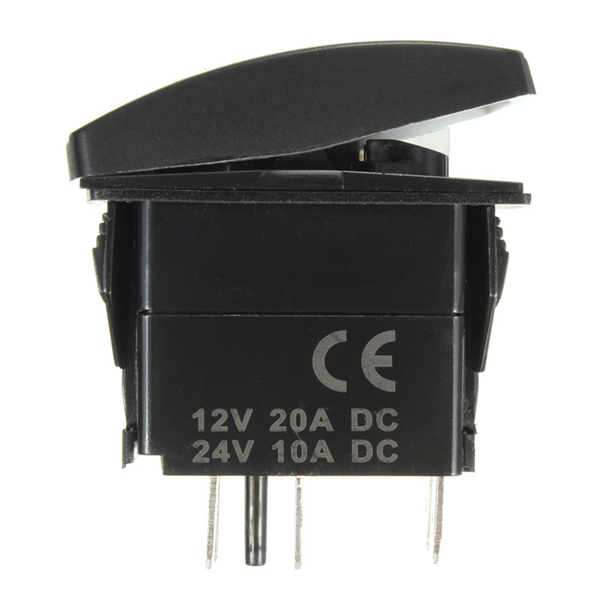 5-Pin-Waterproof-12V-24V-20A-Bar-Rocker-Toggle-Switch-Blue-LED-Light-Car-Boat-1021807