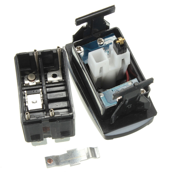 5-Pin-Waterproof-12V-24V-20A-Bar-Rocker-Toggle-Switch-Blue-LED-Light-Car-Boat-1021807
