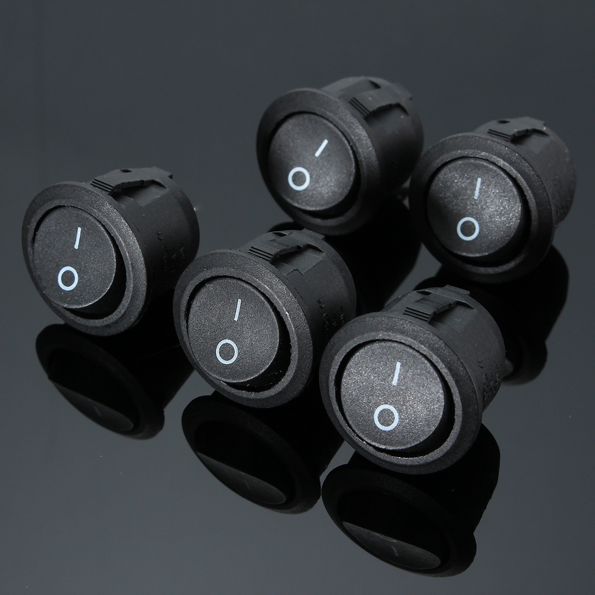 5pcs-6A250V-10A125V-ON-OFF-SPST-Round-Boat-Rocker-Switch-Waterproof-Coat-2-PIN-1134886
