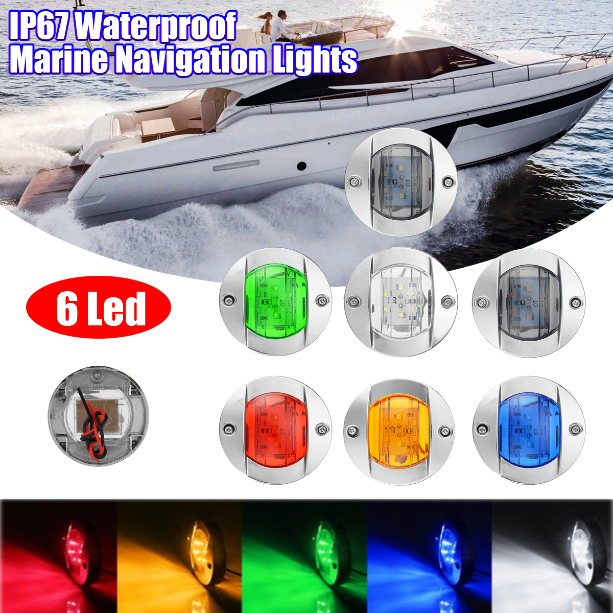6-LED-12V-DC-Round-Flush-Mount-Waterproof-Marine-Led-Navigation-Lights-1774005