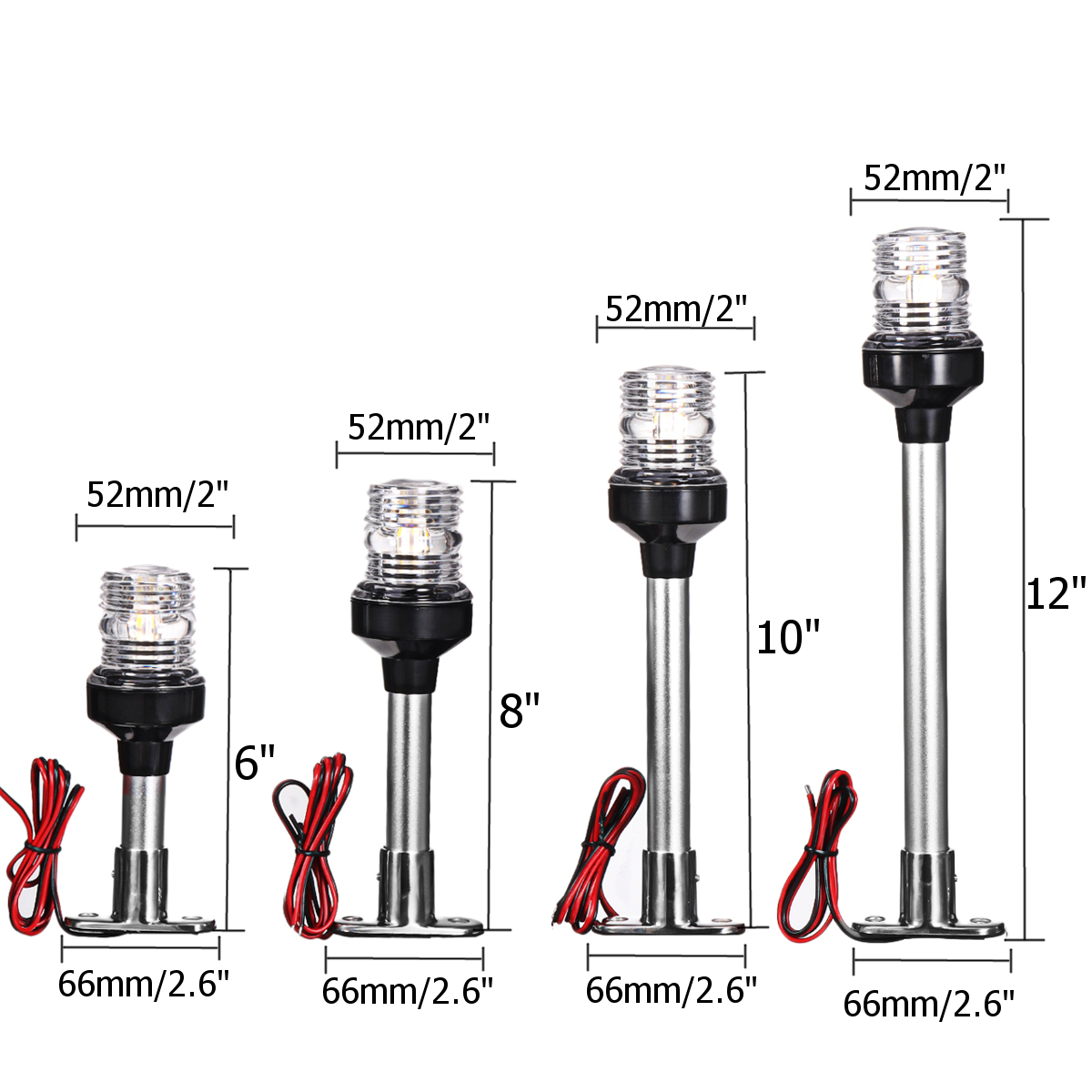 681012quot-12V-24V-LED-Navigation-Anchor-Light-Marine-Boat-Pontoon-360-All-Around-1750698
