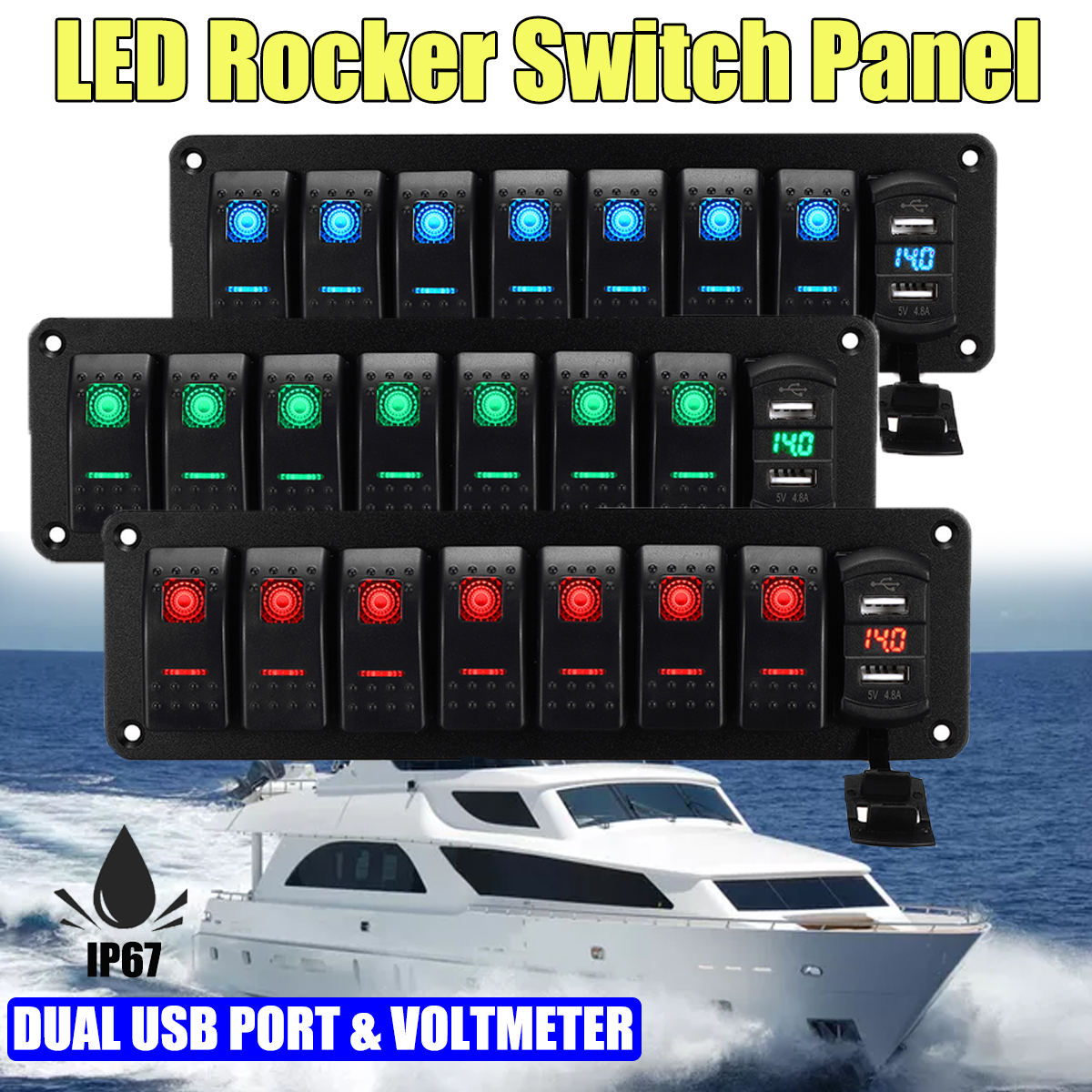 8-Gang-Rocker-Switch-Panel-Circuit-Breaker-LED-Waterproof-Car-Marine-Boat-RV-1736085