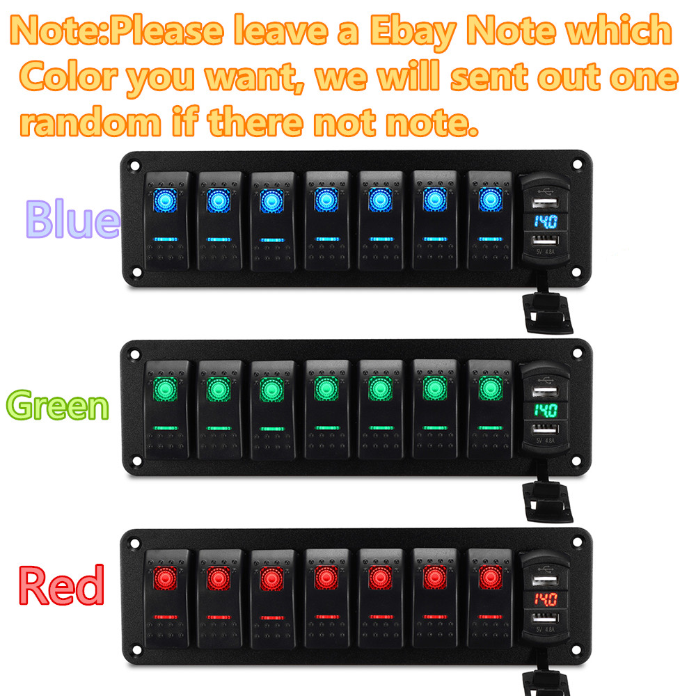8-Gang-Rocker-Switch-Panel-Circuit-Breaker-LED-Waterproof-Car-Marine-Boat-RV-1736085
