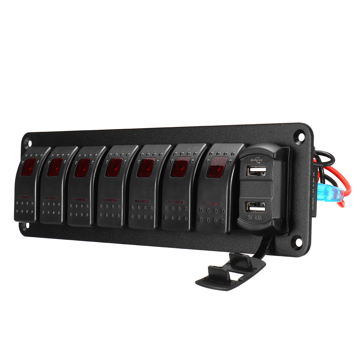 8-Gang-Rocker-Switch-Panel-Circuit-Breaker-LED-Waterproof-Car-Marine-Boat-RV-1736085