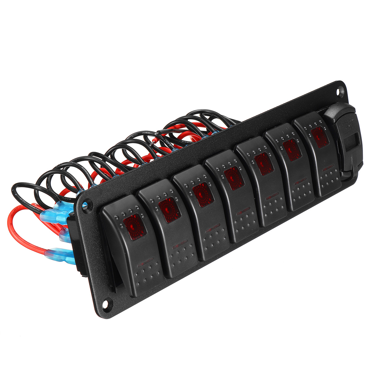 8-Gang-Rocker-Switch-Panel-Circuit-Breaker-LED-Waterproof-Car-Marine-Boat-RV-1736085