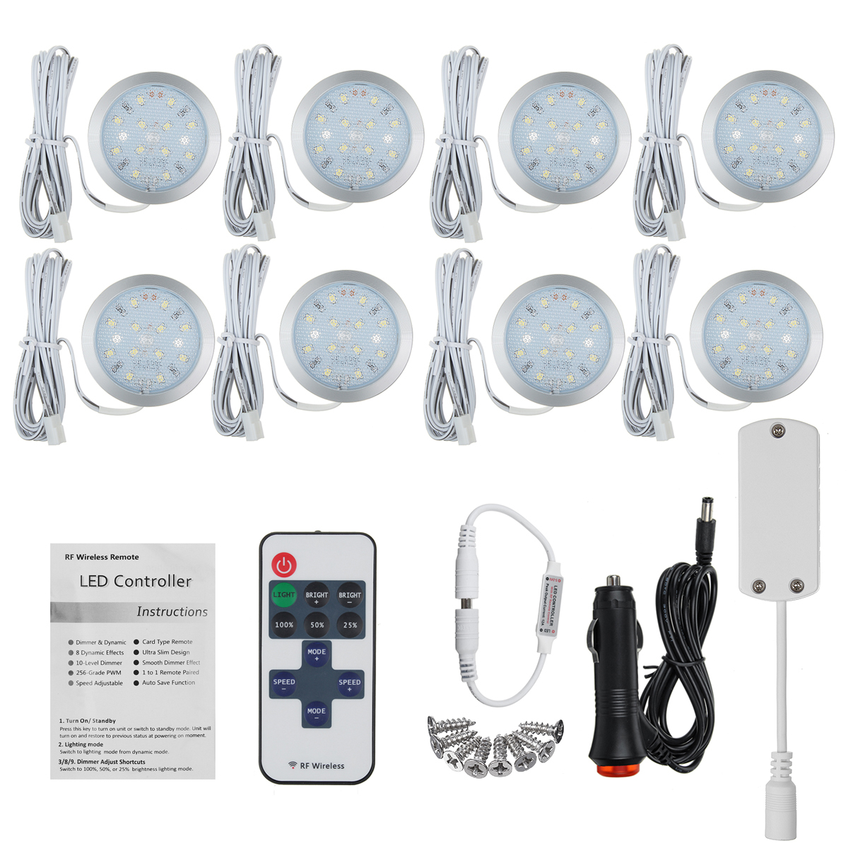 8X-12V-LED-Spot-Light-Ceiling-Cabin-Interior-Lamp-Downlight-W-Remote-Control-For-VW-T4-T5-RV-Caravan-1819551