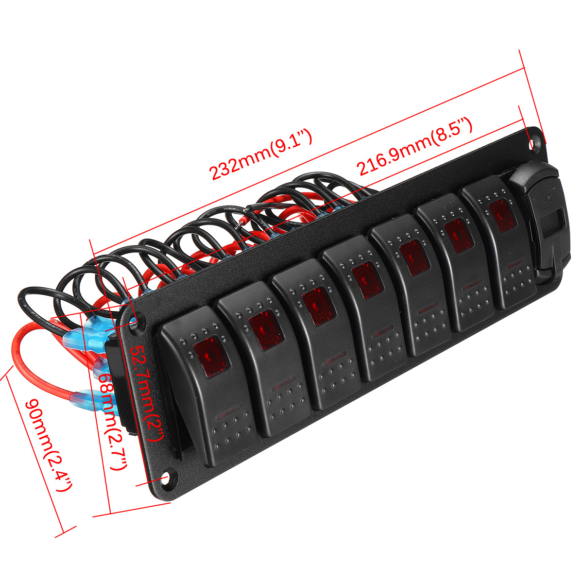 LED-12V-24V-ON-OFF-Toggle-Rocker-Switch-Panel-Dual-USB-Car-Marine-Boat-1766554