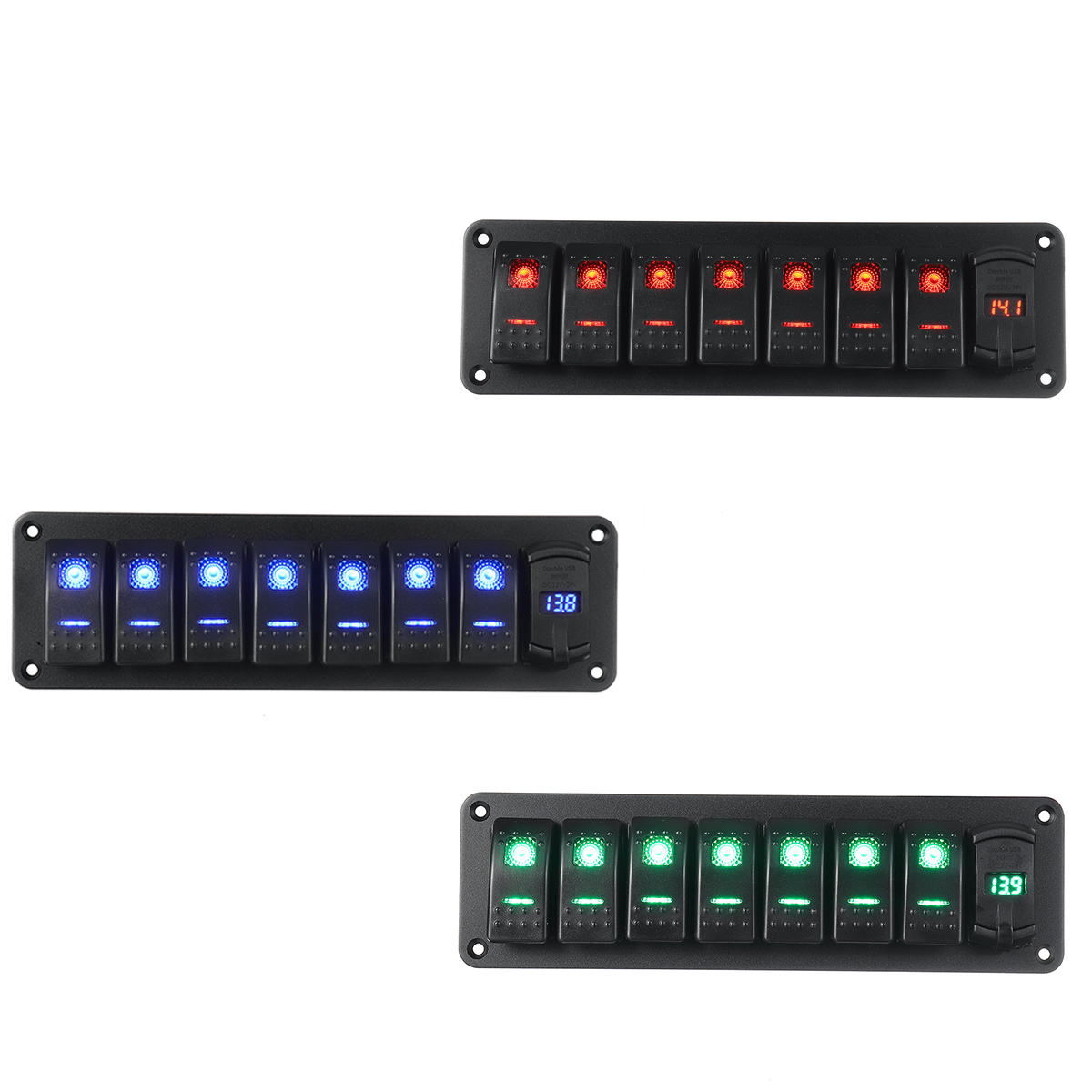 LED-12V-24V-ON-OFF-Toggle-Rocker-Switch-Panel-Dual-USB-Car-Marine-Boat-1766554