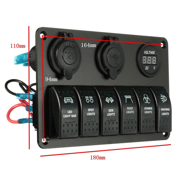 Laser-LED-Rocker-Switch-Panel-Circuit-Breaker-USB-Charger-Socket-For-Car-Boat-Marine-1052803