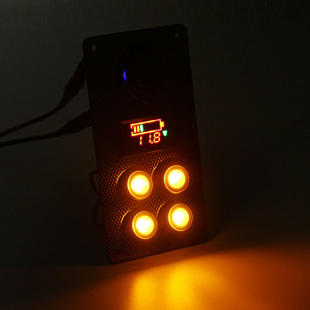 Rocker-Switch-Panel-Battery-Charge-Level-Voltmeter-Power-Socket-Dual-USB-Charger-1425774