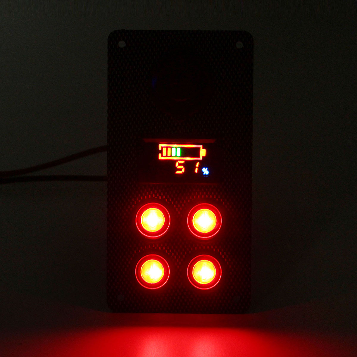 Rocker-Switch-Panel-Battery-Charge-Level-Voltmeter-Power-Socket-Dual-USB-Charger-1425774