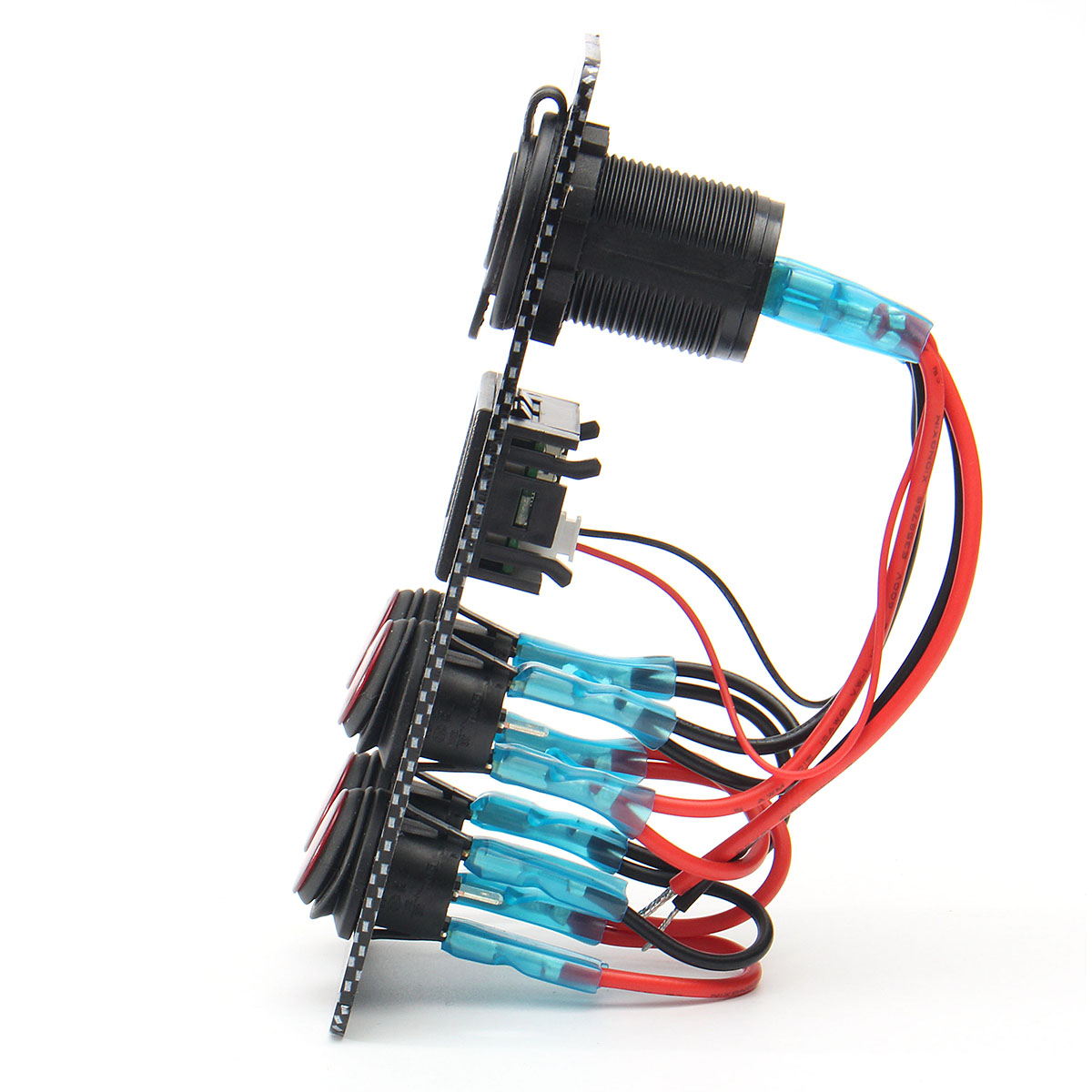 Rocker-Switch-Panel-Battery-Charge-Level-Voltmeter-Power-Socket-Dual-USB-Charger-1425774
