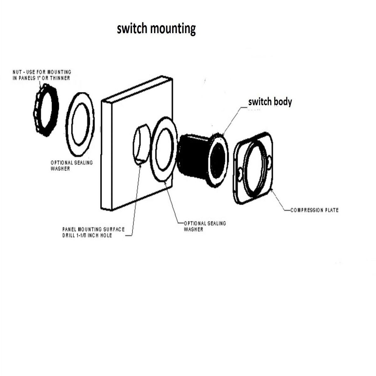 Waterproof-Round-Rocker-Toggle-Switch-Panel-Socket-SPST-Marine-CAR-On-Off-12V-1234238
