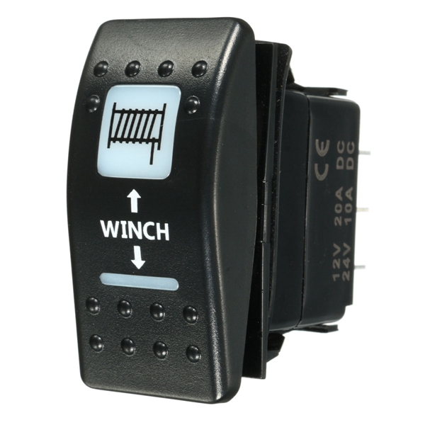 Winch-In-Winch-Out-Rocker-Switch-Dual-LED-Signal-Light-For-Caravan-UTE-Marine-Boat-7Pin-1052601