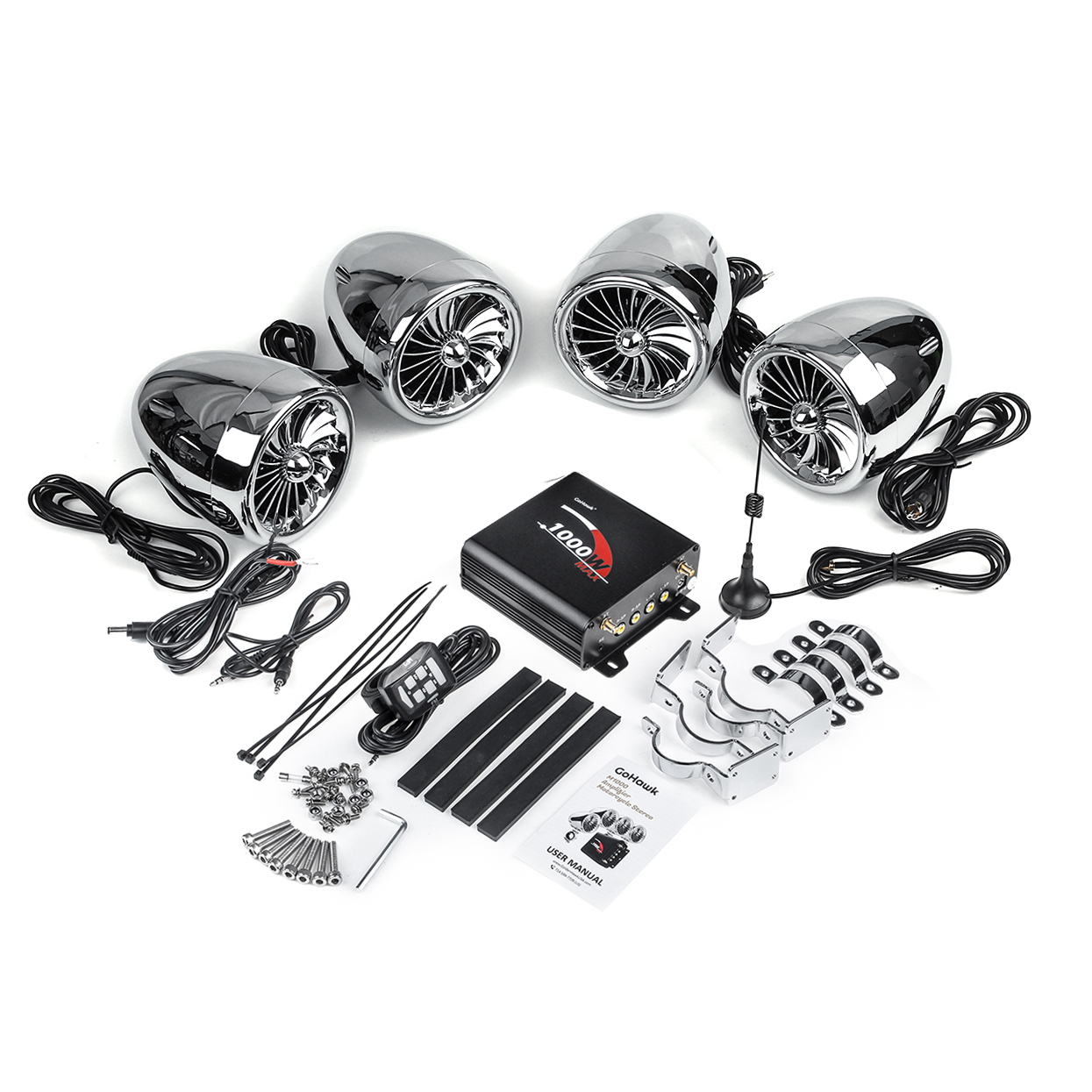 1000W-Amplifier-4-Speakers-Waterproof-bluetooth-Stereo-Audio-System-For-ATV-UTV-Motorcycle-Electric--1697508