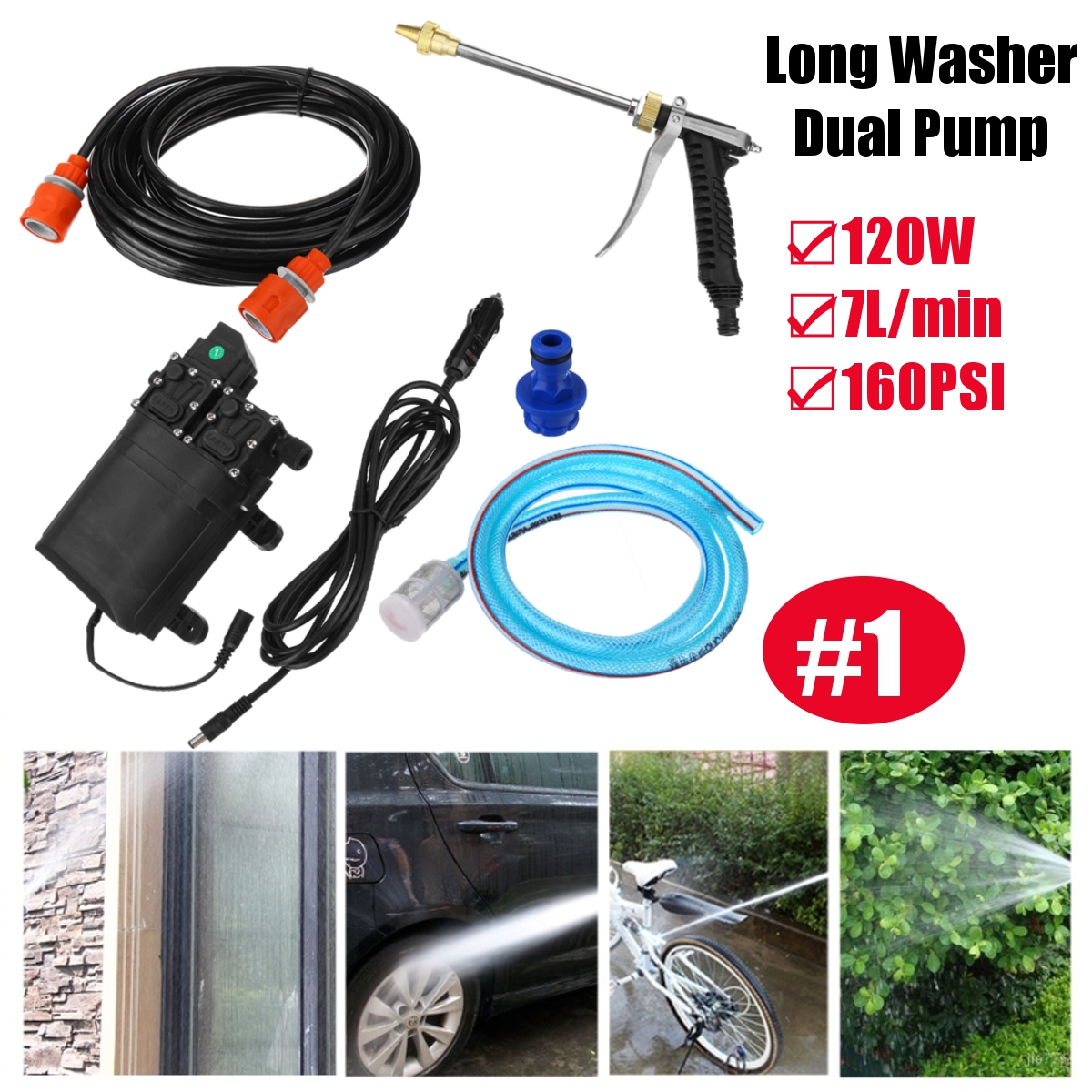 12V-100PSI160PSI-120W-10Lmin-Car-Washer-1MPA-High-Pressure-Auto-Diaphragm-Self-Priming-Water-Pump-1811372