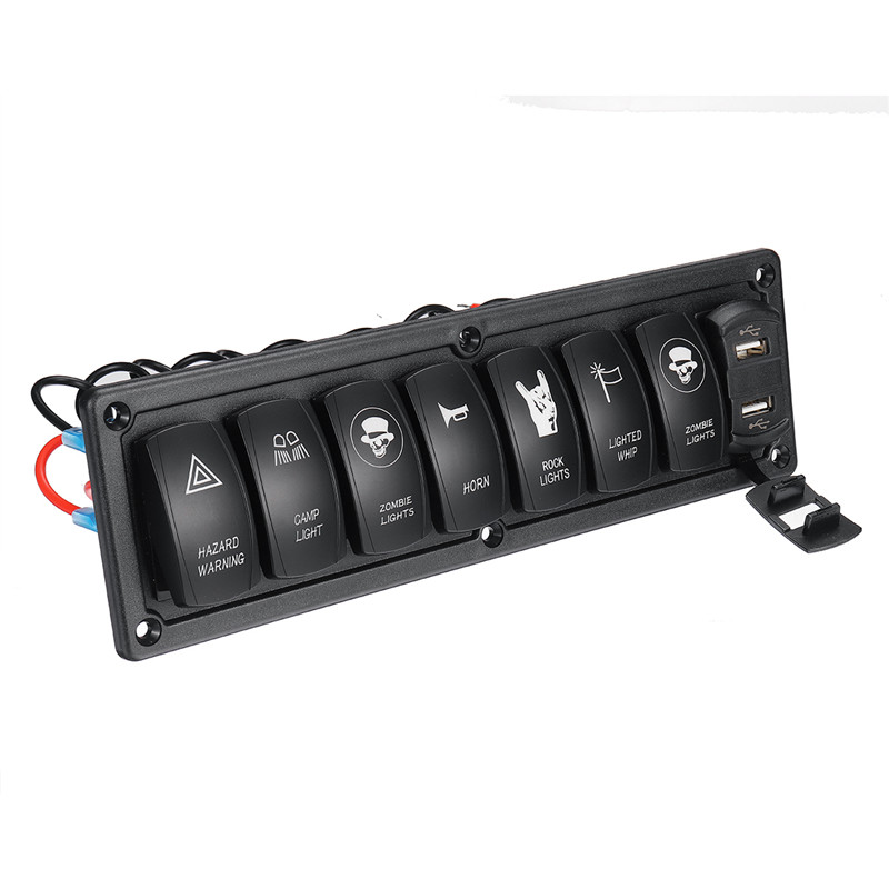 12V-24V-31A-8-Gang-Rocker-Switch-Panel-Dual-USB-Circuit-Breaker-LED-Voltmeter-For-Car-Marine-Boat-1631155