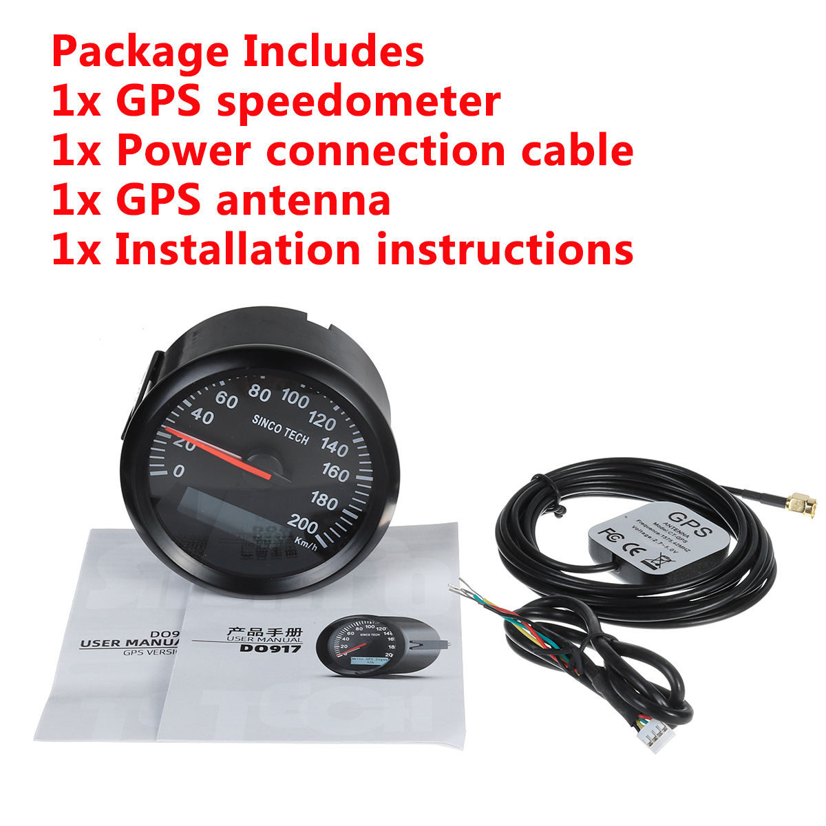 12V-24V-85mm-200Kmh-Car-GPS-Speedometer-Odometer-Speed-Gauge-7-Color-Waterproof-Marine-Boat-Universa-1788847