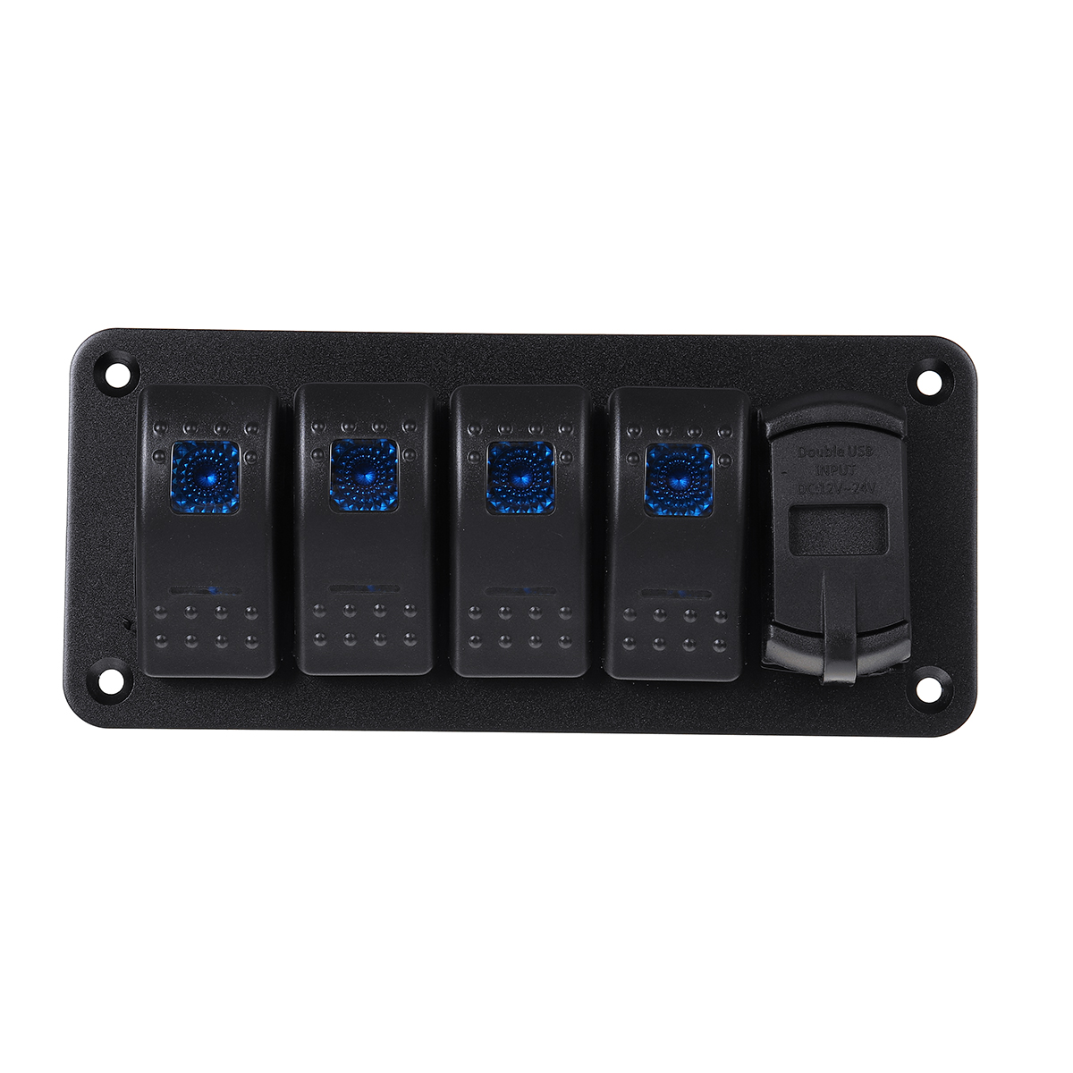 12V-24V-ON-OFF-Toggle-Rocker-Switch-LED-Panel-Dual-USB-Charger-Voltmeter-For-Car-Marine-Boat-1809844