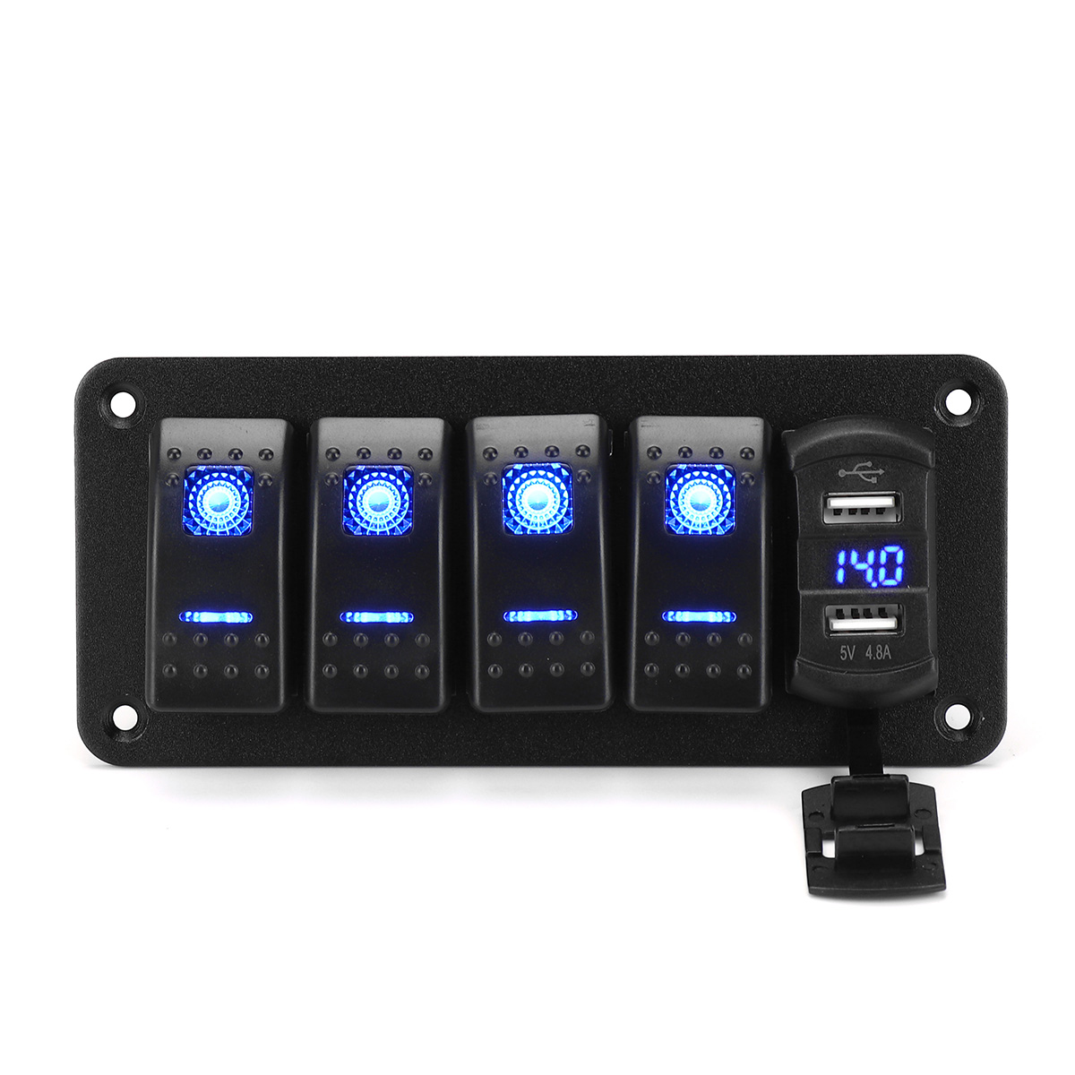 12V-24V-ON-OFF-Toggle-Rocker-Switch-LED-Panel-Dual-USB-Charger-Voltmeter-For-Car-Marine-Boat-1809844