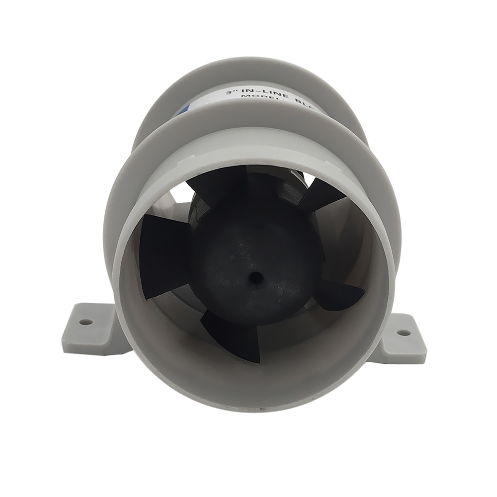 12V-3quot-In-Line-Boat-Air-Blower-Marine-BilgeEngineGalley-Ventilation-5-Fan-145CFM-Quiet-For-RV-Yac-1813686