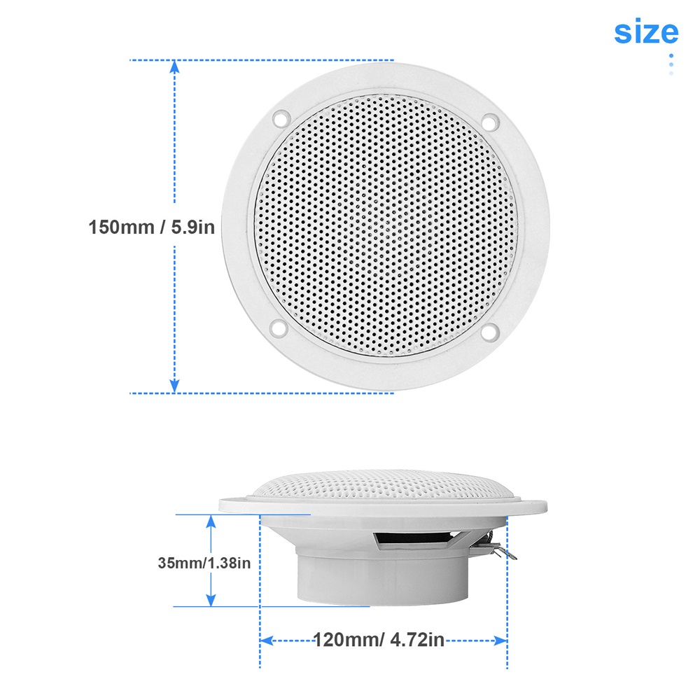 2pcs-5-Inch-160W-Marine-Speakers-Waterproof-Dual-Full-Range-Stereo-White-Boat-Speakers-for-Yacht-RV--1825265