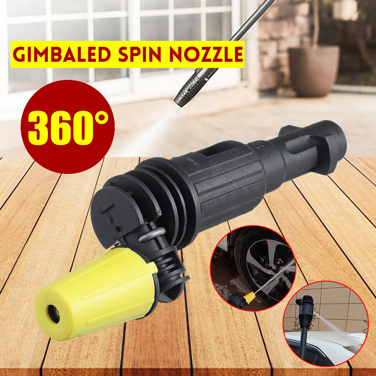 360deg-Rotate-Gimbaled-Spin-Nozzle-Connect-Assembly-for-Karcher-K2-K7-Trigger-1810320