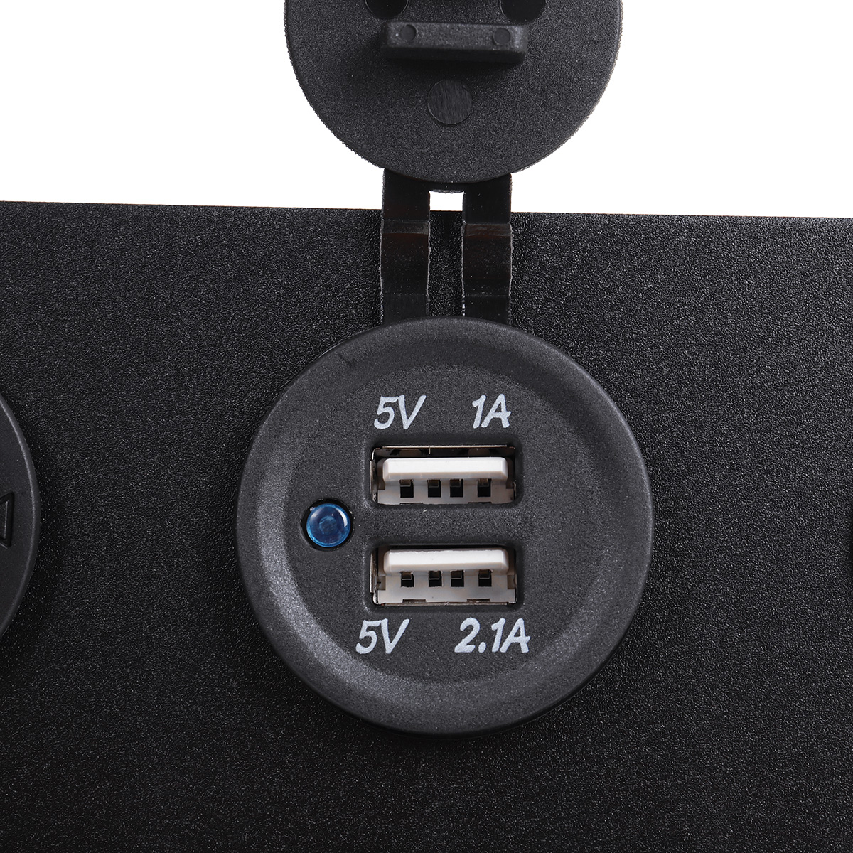 6-Gang-Blue-LED-Rocker-Switch-Panel-Car-Marine-Boat-Circuit-Dual-USB-Waterproof-1693751